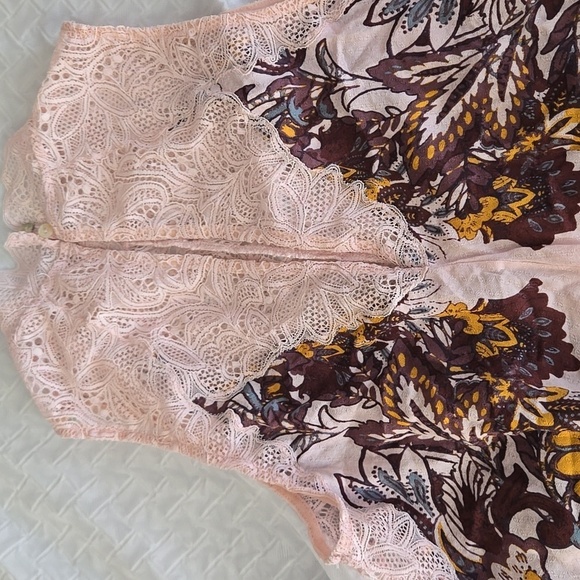 Free People marsha Powder Pastel Pink Floral Print Slip Dress - Picture 6 of 10